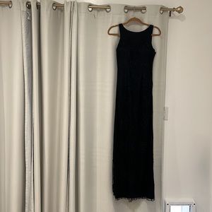 Preloved lace black gown